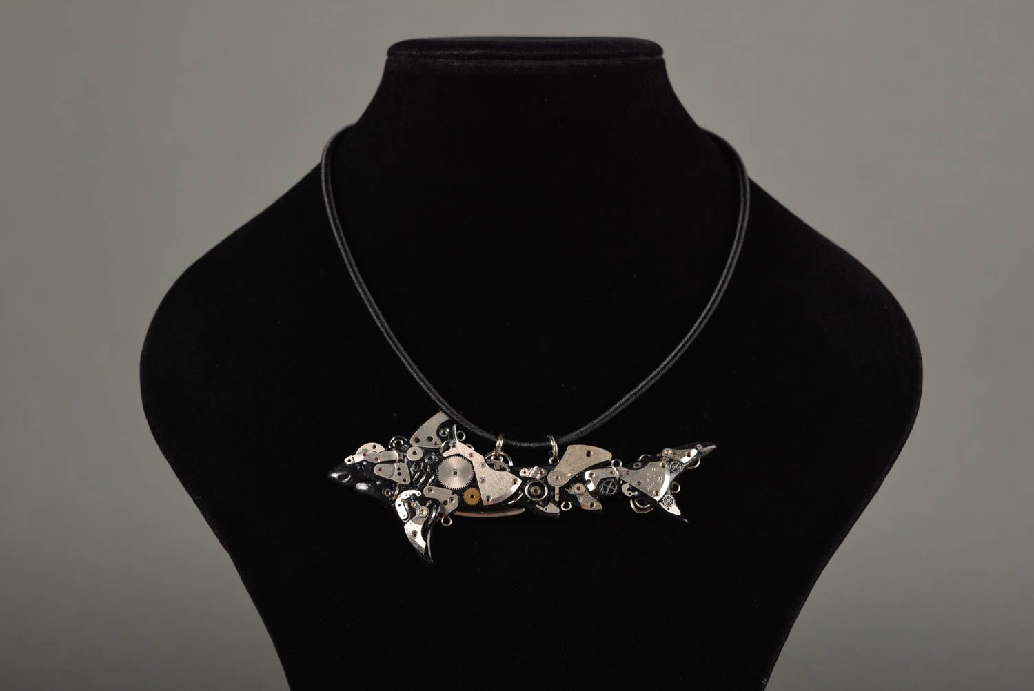 Unusual handmade metal pendant steampunk style jewelry designs gift ideas photo 2