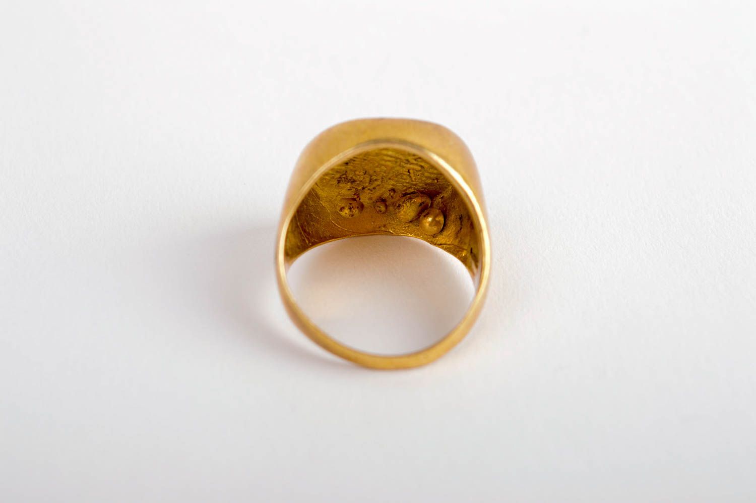 Кольцо ручной работы украшение из латуни модное кольцо мужское красивое фото 4