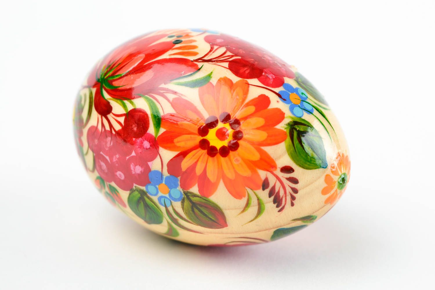 Beautiful handmade Easter egg painted wooden egg small gifts decorative use only photo 4