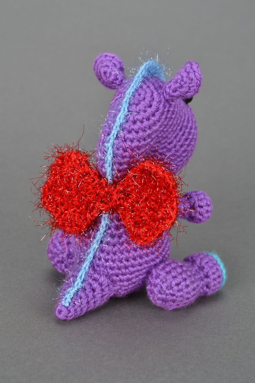 Jouet tricot au crochet fait main Petit dragon photo 5