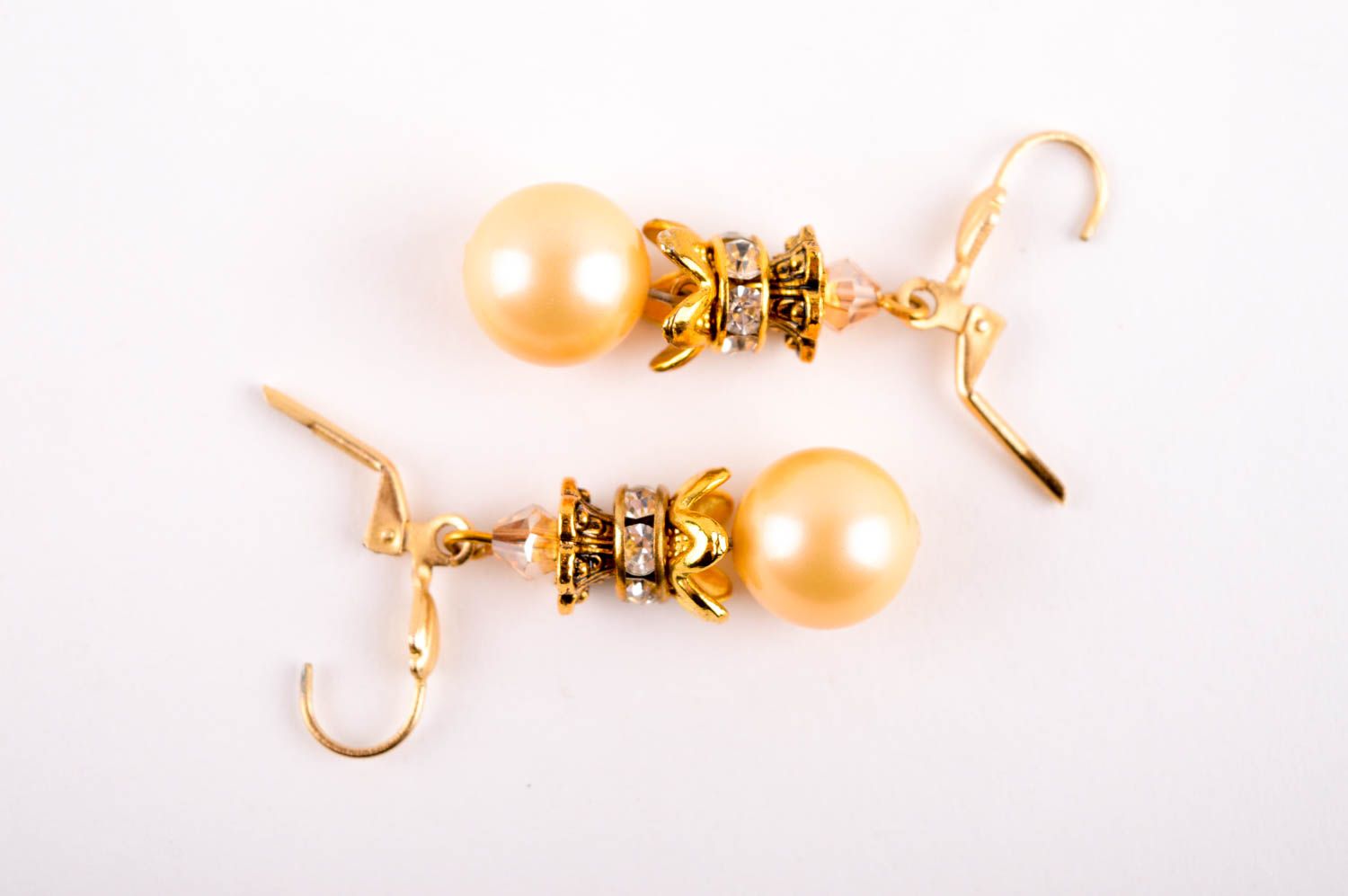 Boucles d'oreilles perles Bijou fait main design original Accessoire femme photo 5