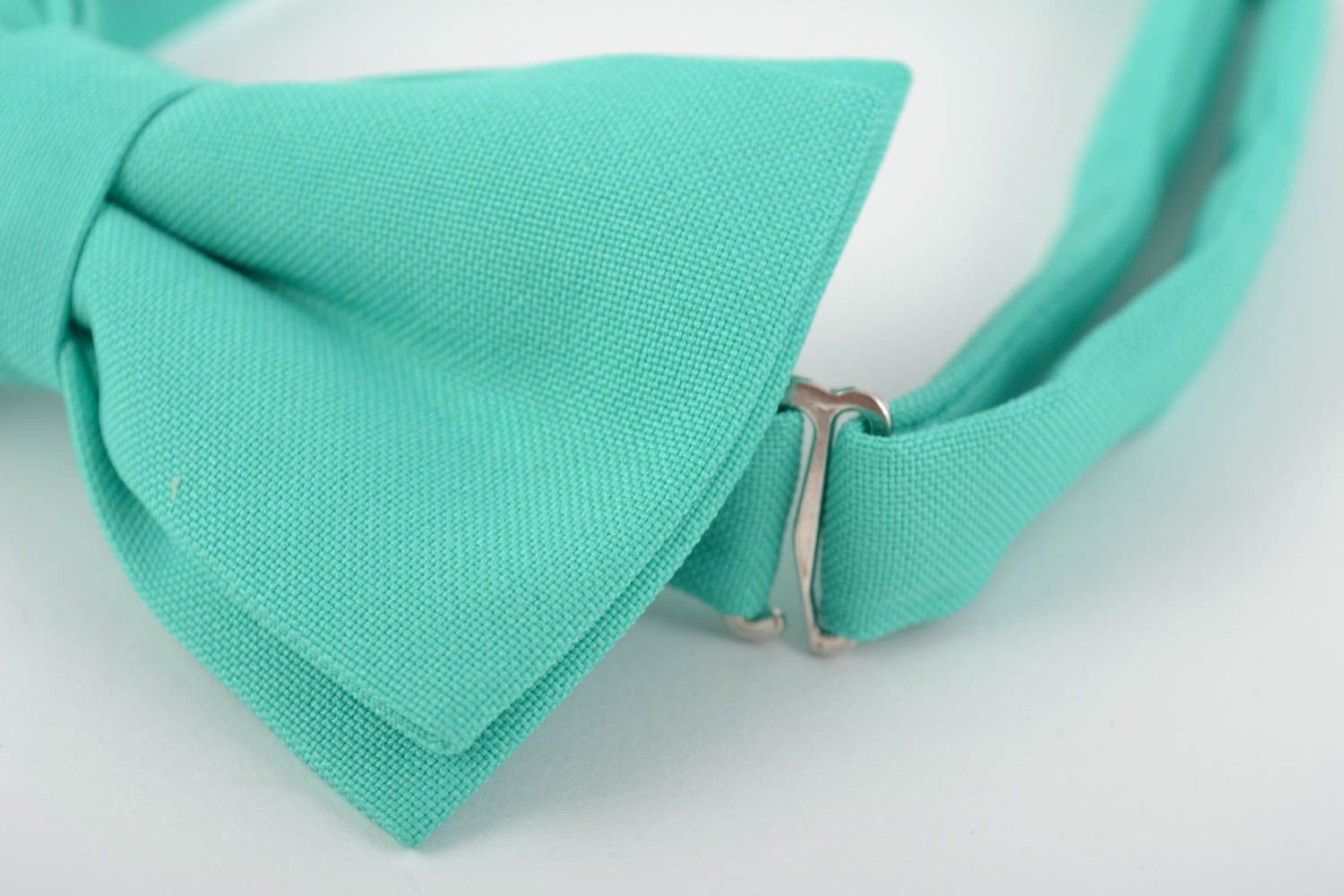 Текстильный галстук-бабочка ручной работы с регулирующимся ремешком 500 мм фото 2