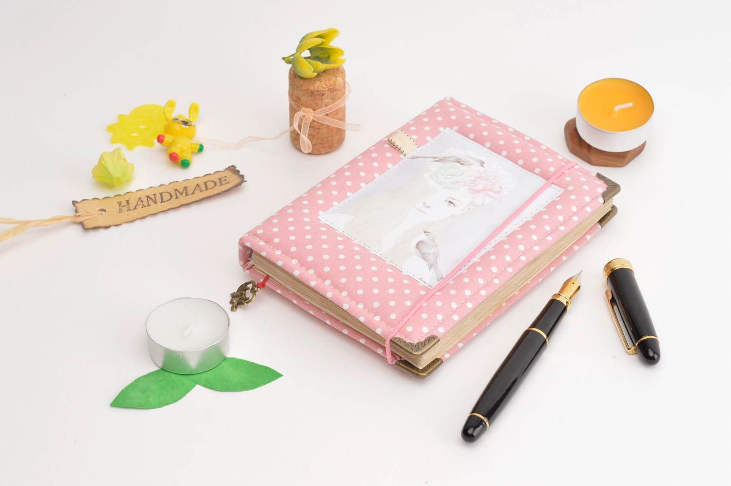 Design Tagebuch handgeschaffen Designer Notizbuch tolles Geschenk für Freundin foto 1