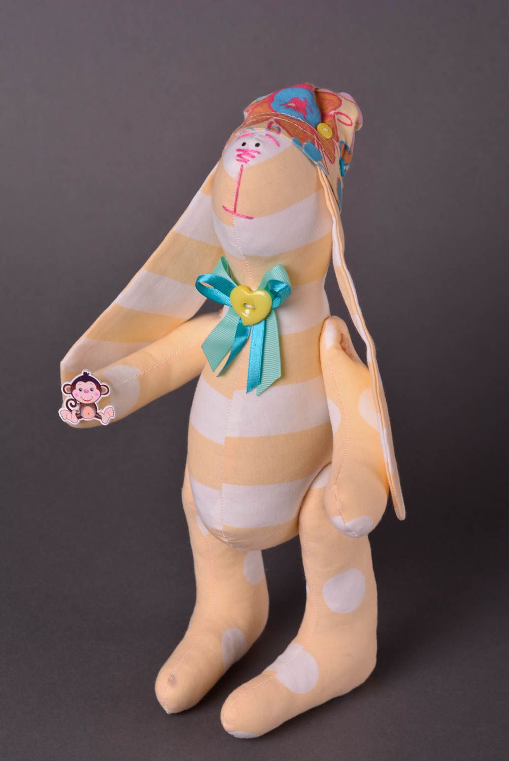 Muñeco de tela hecho a mano de algodón peluche original juguete para niños foto 1
