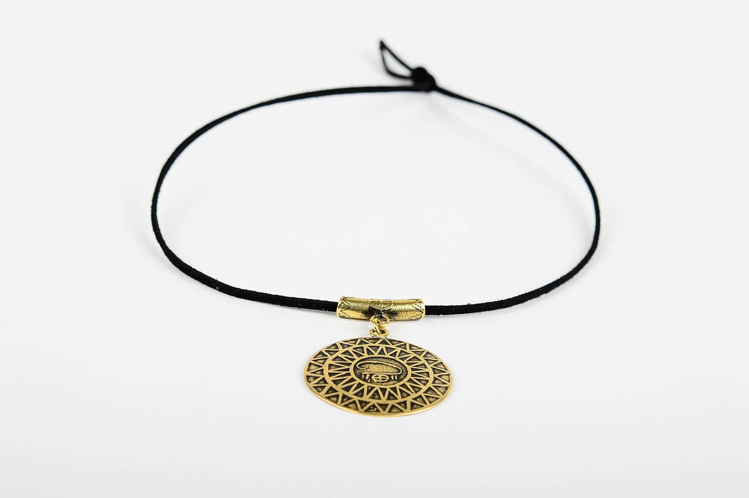 Handmade pendant unusual accessory beautiful pendant for girls metal jewelry photo 3