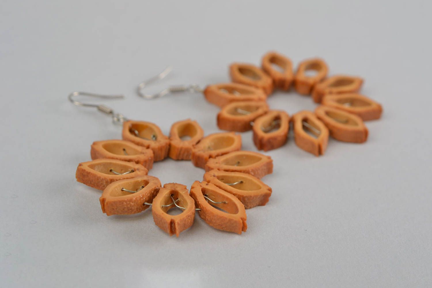 Unusual handmade botanical earrings fruit seeds jewelry designs gifts for her photo 5