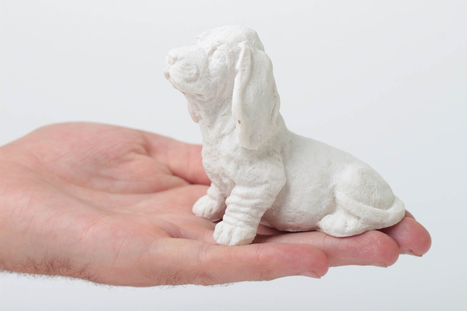 Figurine de chien fait main Statuette de chien résine polymère Objet à décorer photo 5