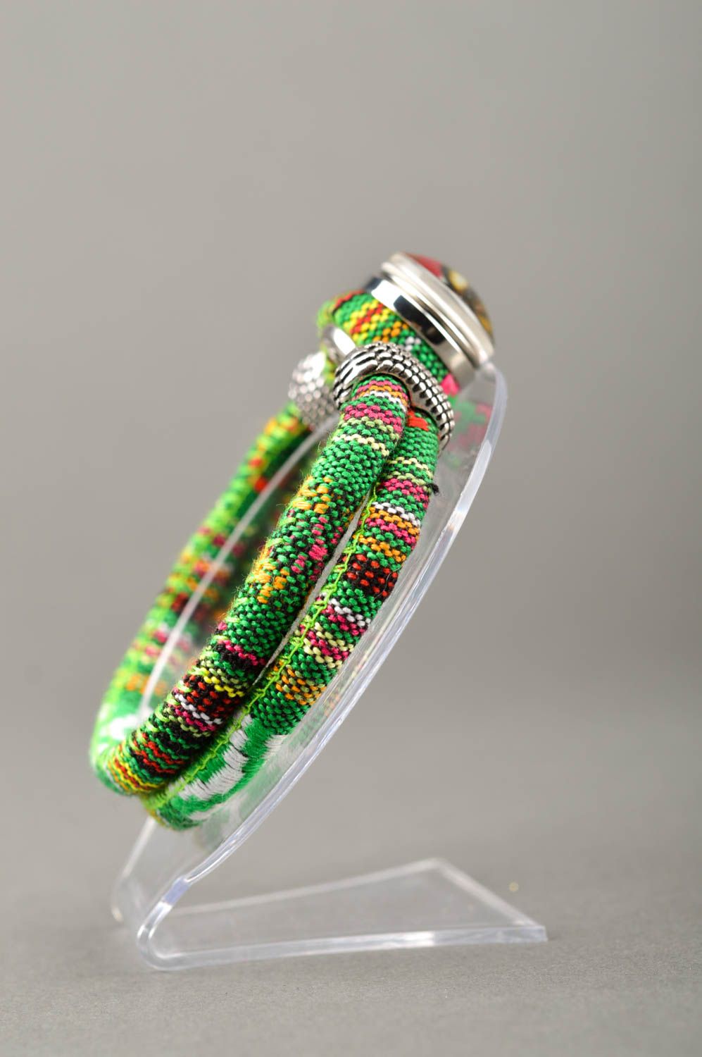 Браслет ручной работы браслет бижутерия стильный браслет разноцветный модный фото 2