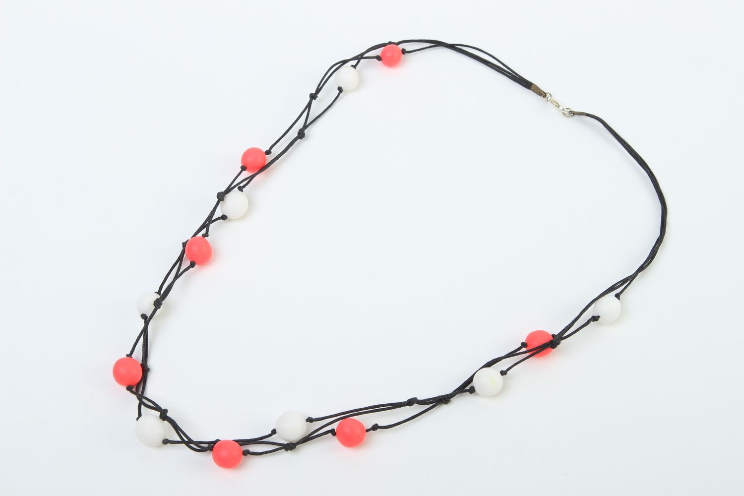 Schmuck handgemacht Halskette für Frauen Polymer Clay Schmuck exklusiv lakonisch foto 3