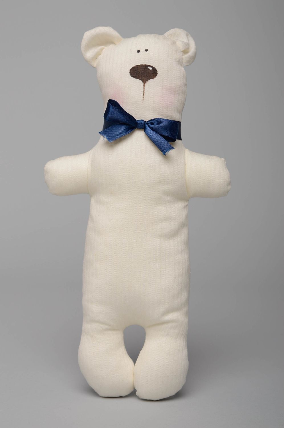 Мягкая игрушка текстильная Белый мишка фото 1