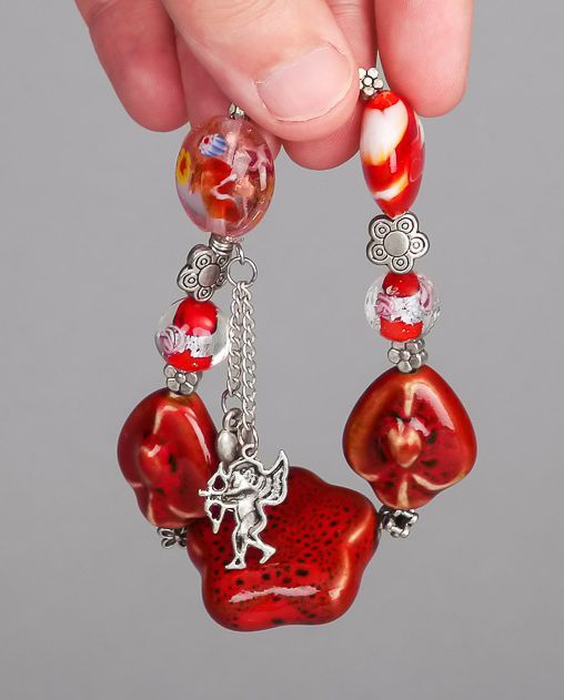 Bracelet made of Venetian and Indian glass photo 4