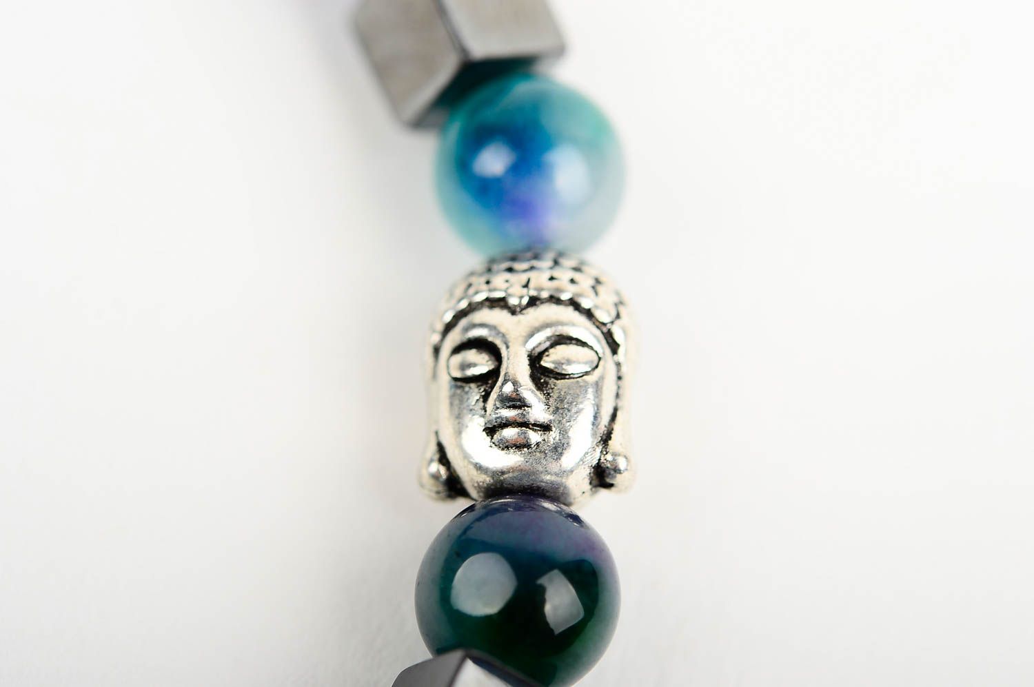Браслет ручной работы красивый браслет с камнями женское украшение авторское фото 4