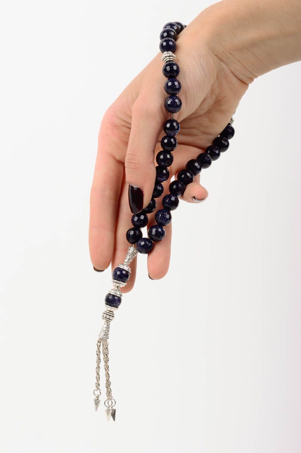 Handmade unusual rosary beads stylish religious attribute cute prayer beads photo 2