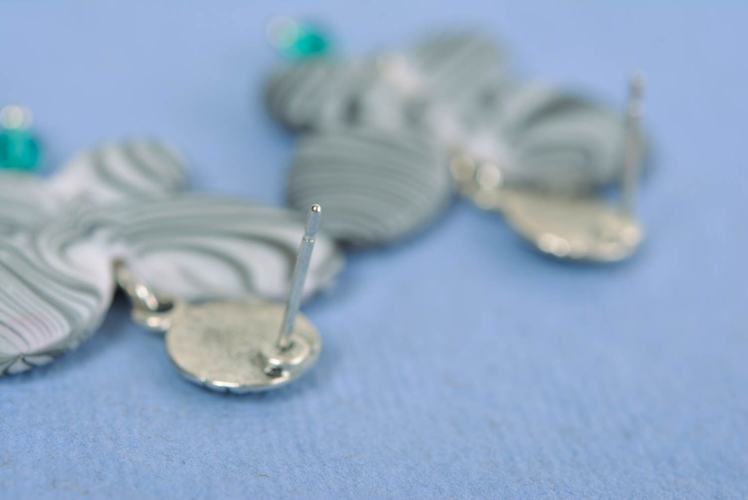 Серьги ручной работы серьги из полимерной глины в виде бабочек модные серьги фото 5
