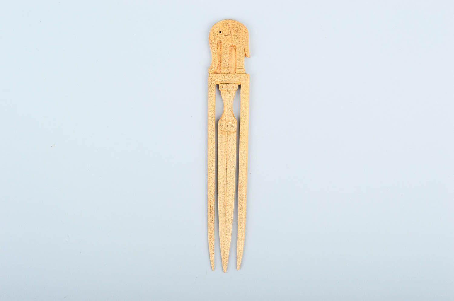 Handmade stylish hair stick elegant designer accessory wooden hair stick photo 1