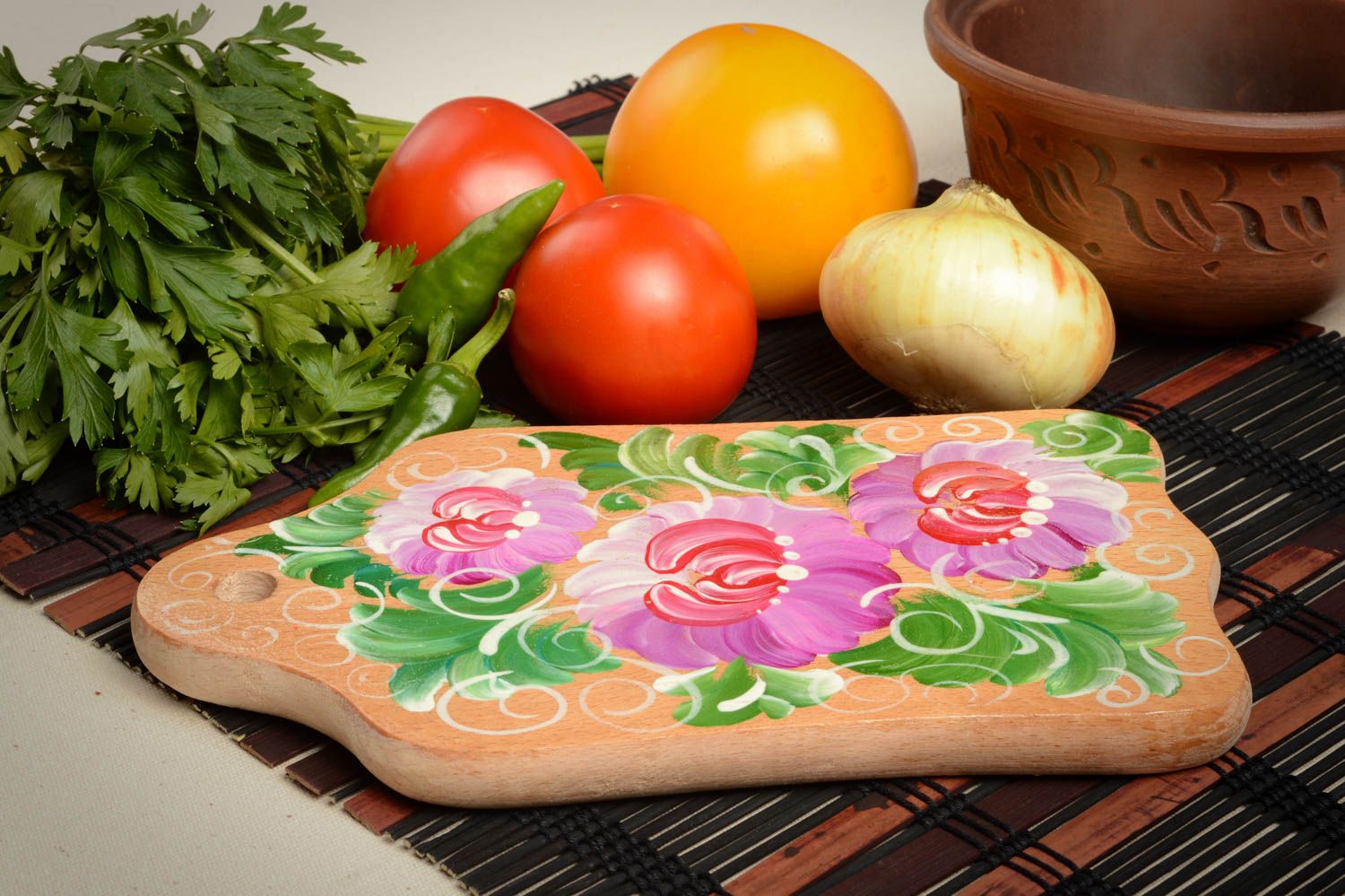 Handmade cutting board kitchen decor stylish wall panel decorative use only photo 1