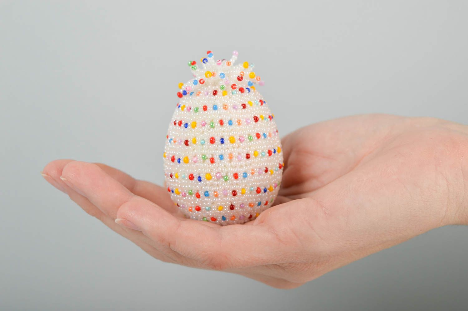 Huevo de Pascua hecho a mano regalo original estiloso decoración para fiestas foto 4