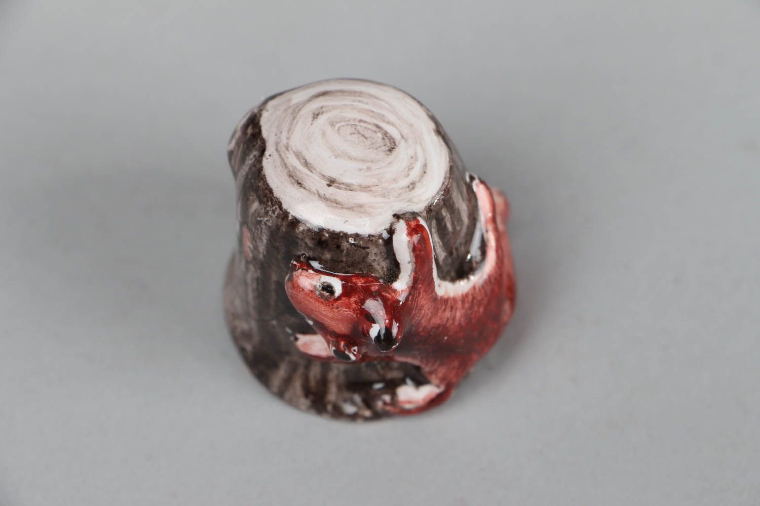 Fingerhut Keramik Eichhörnchen foto 2