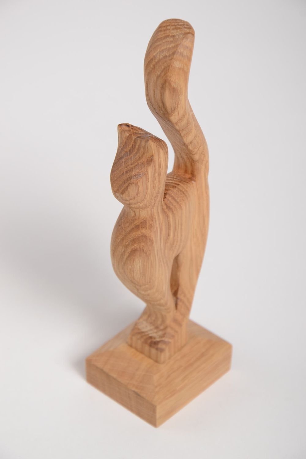 Статуэтка из дерева хэнд мэйд фигура из дерева красивый сувенир из дерева Кот  фото 5