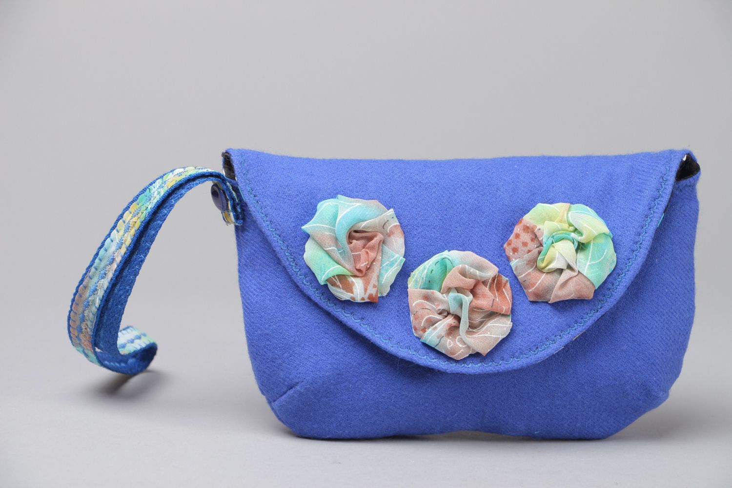 Женская сумка из ткани текстильный клатч фото 1