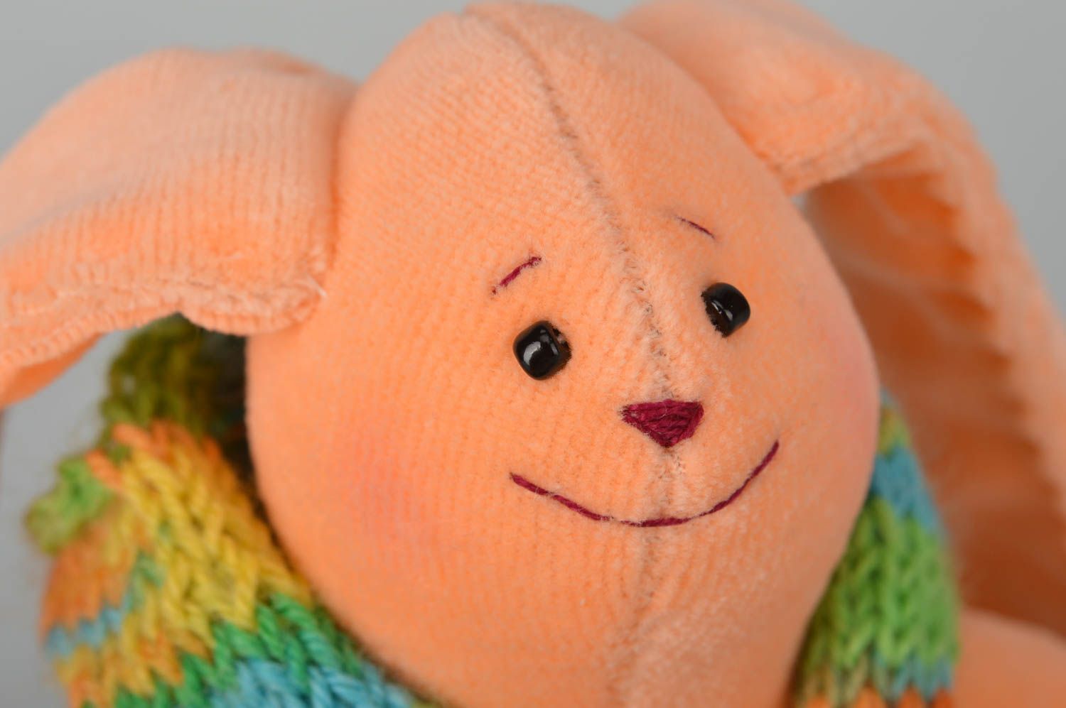 Cuddly toy handmade toy rabbit toy best gifts for children nursery decor photo 4