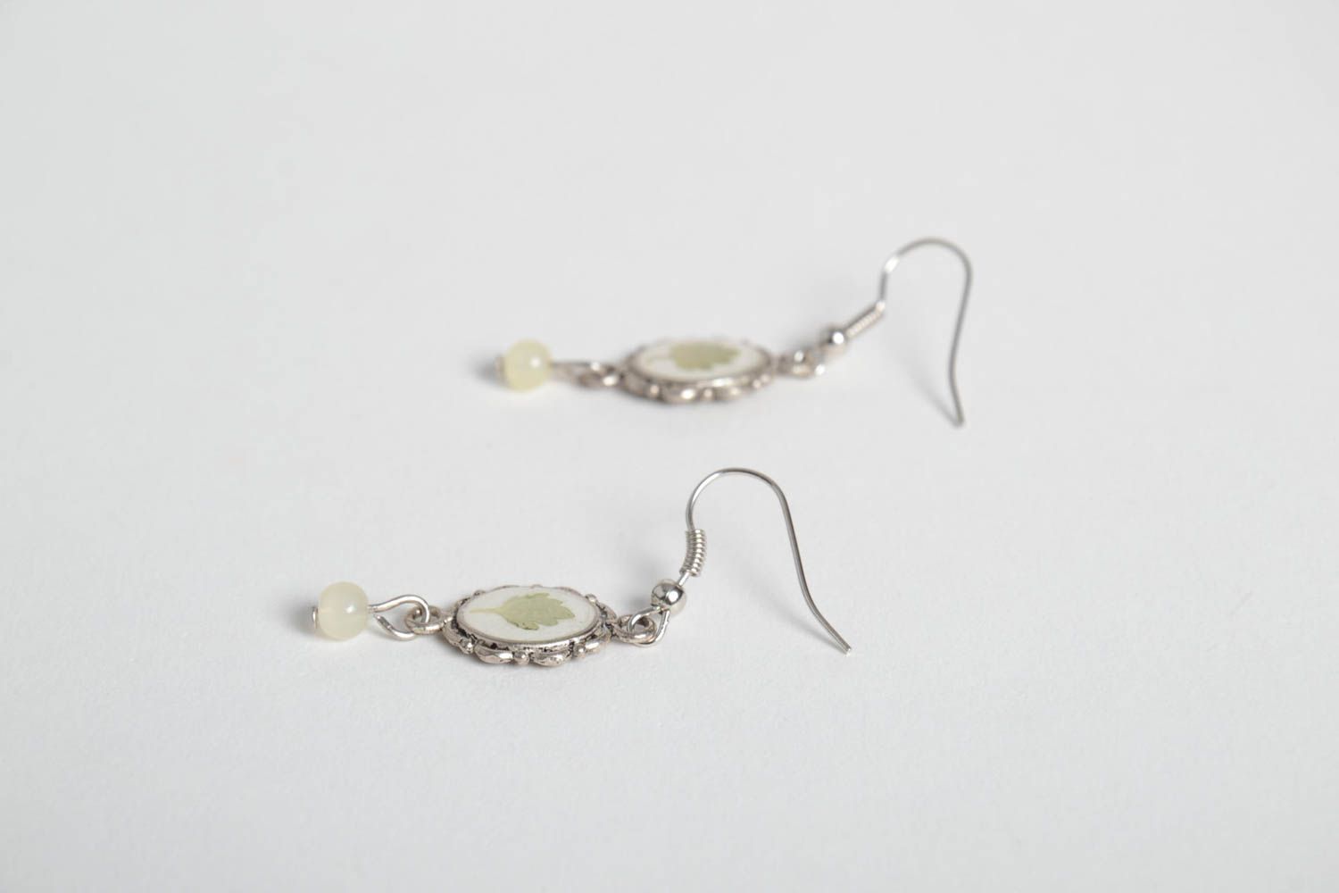 Handmade vintage jewelry unusual earrings with charms designer earrings photo 4