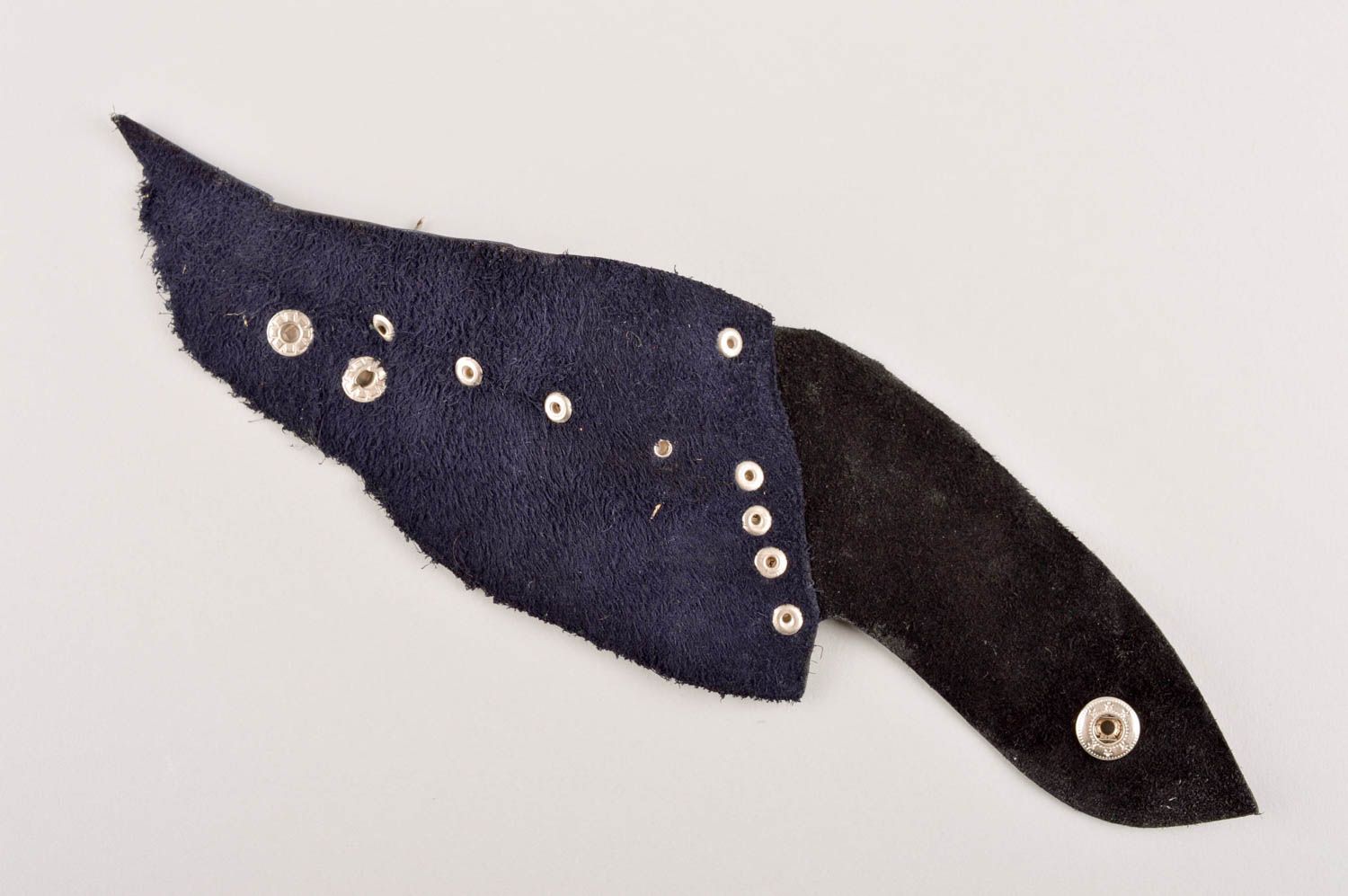 Pulsera de cuero hecha a mano ancha accesorio para mujer regalo original foto 4