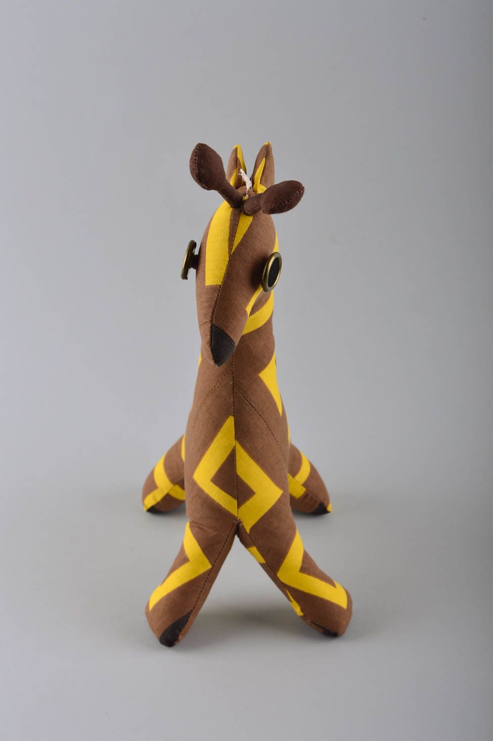 Plüschtier Giraffe handgeschaffen Spielzeug aus Stoff Geburtstag Geschenk foto 4