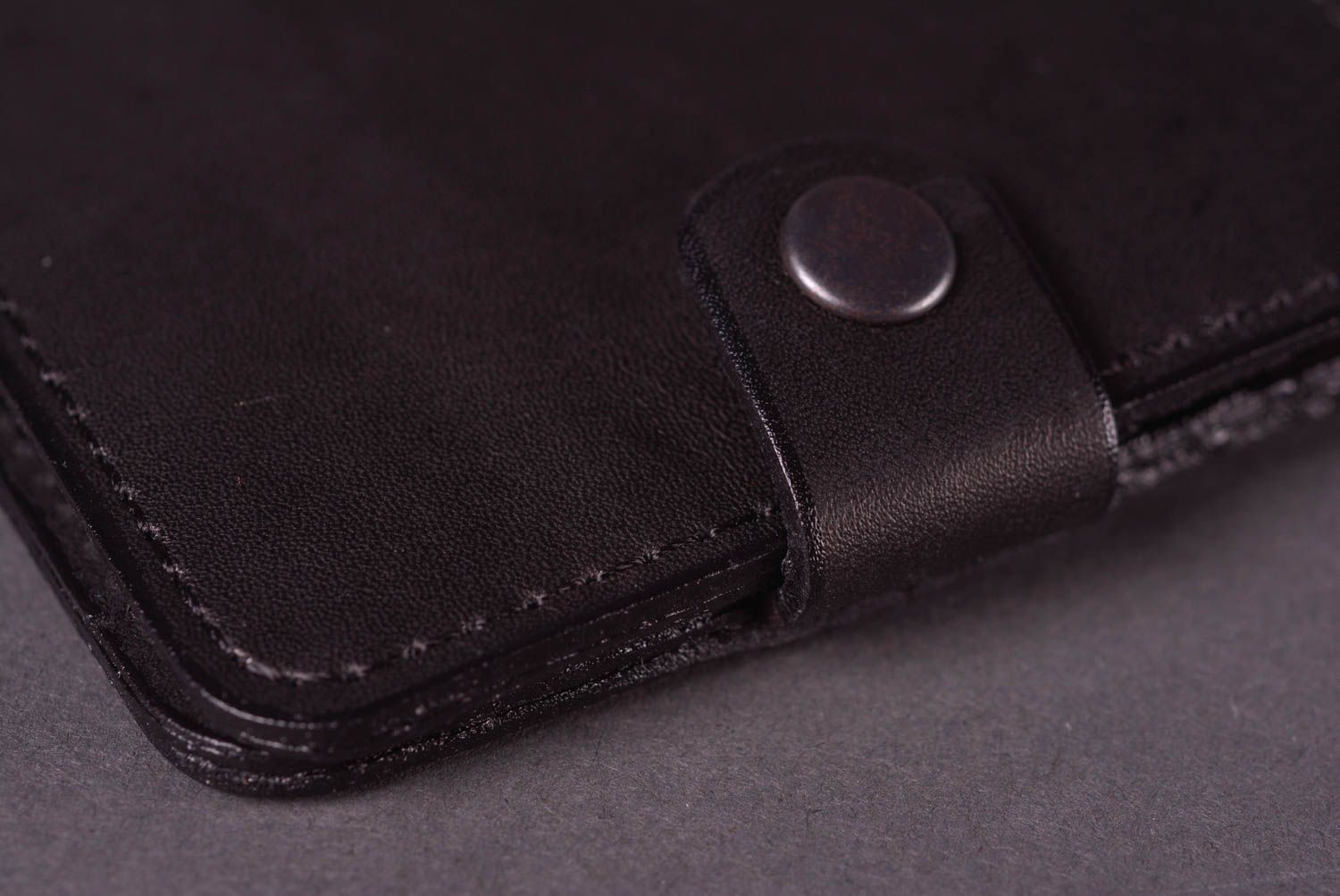 Мужское портмоне ручной работы лаконичный аксессуар для мужчин кожаный кошелек фото 4
