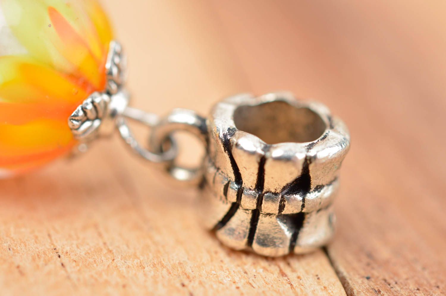 Handmade unusual glass pendant elegant cute pendant stylish glass jewelry photo 4