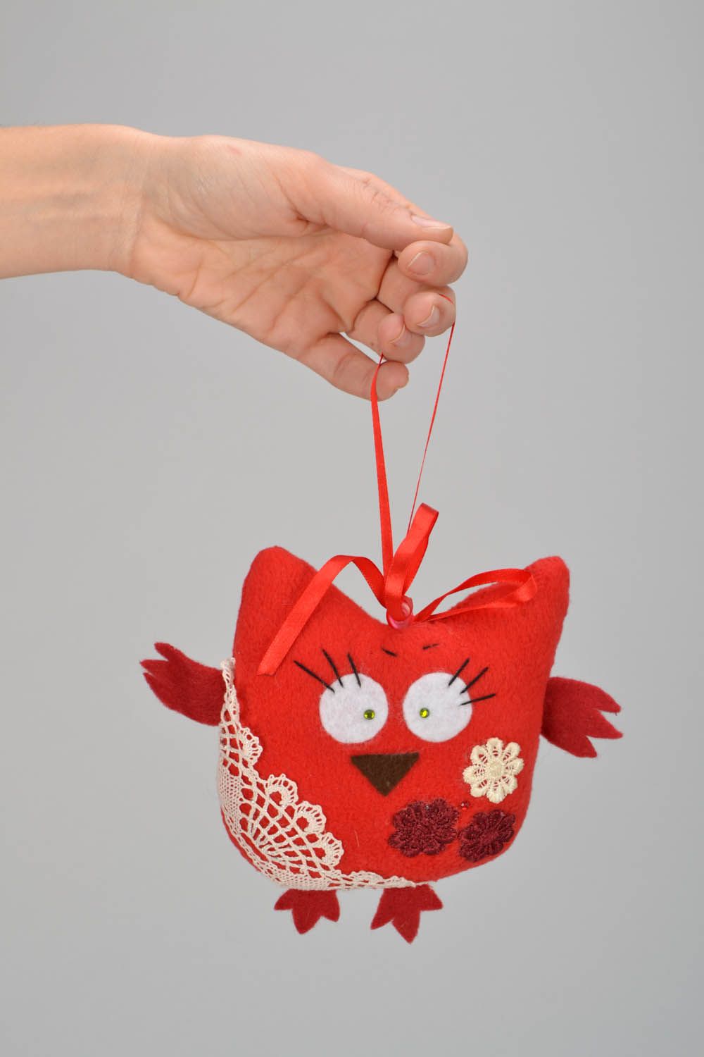 Soft toy Red Owl photo 2