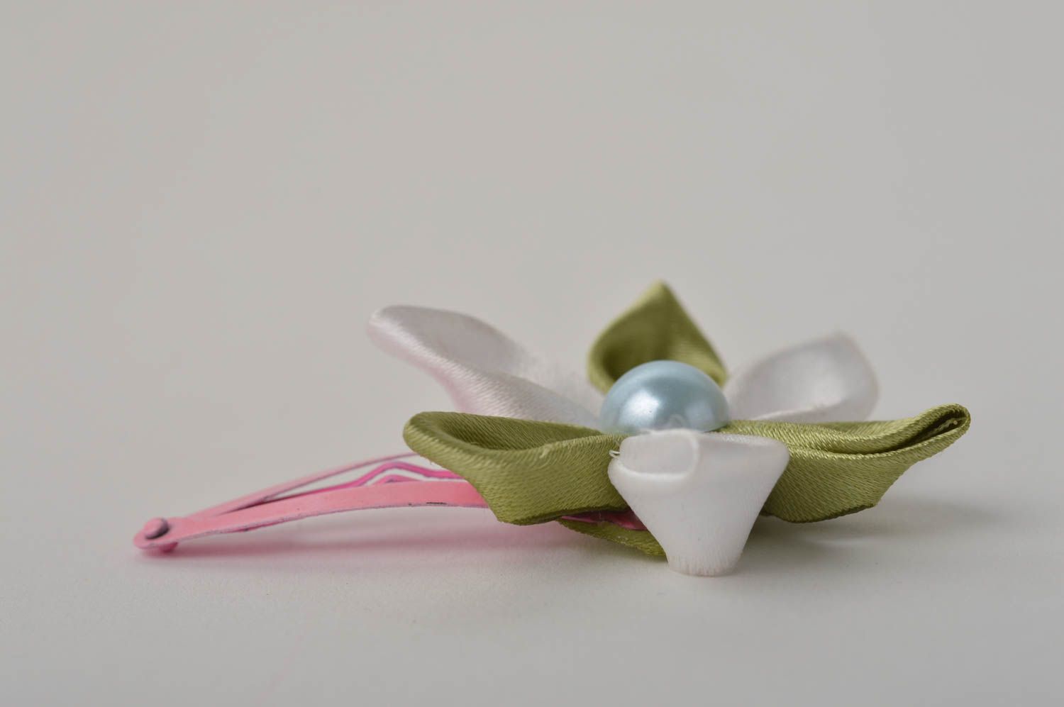 Hair jewelry handmade hair clip flower hair clip kanzashi flower gifts for kids photo 5