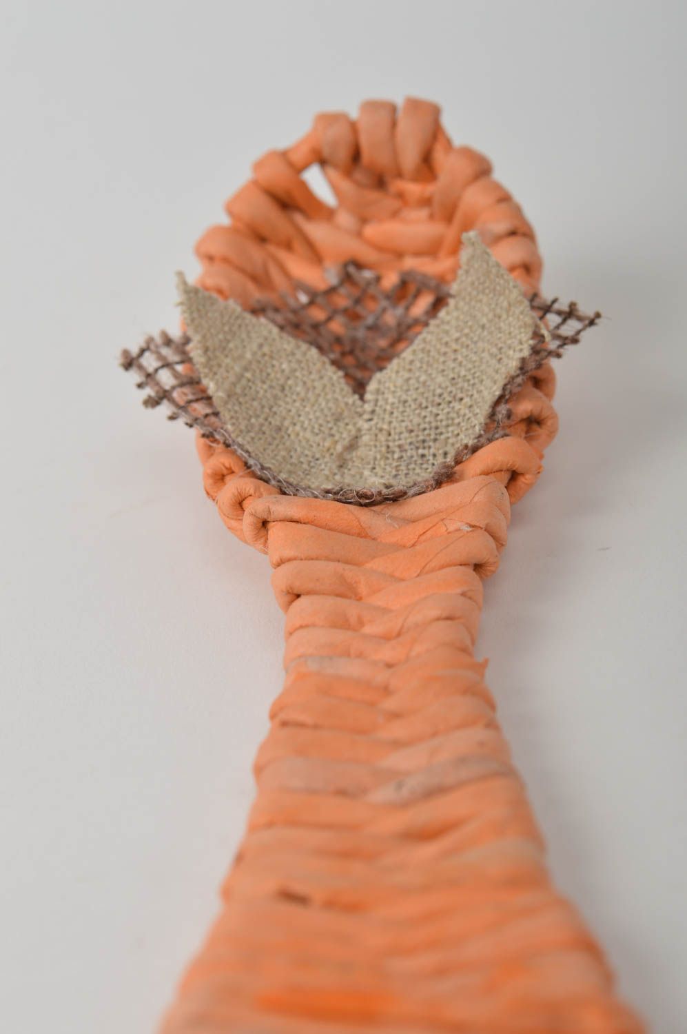 Unusual handmade spoon newspaper craft paper weaving home decorations gift ideas photo 5