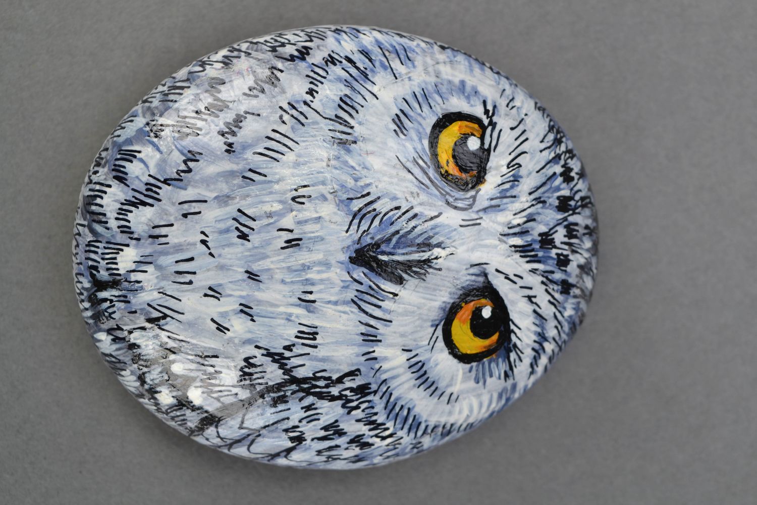 Real sea stone for decor Owl photo 1