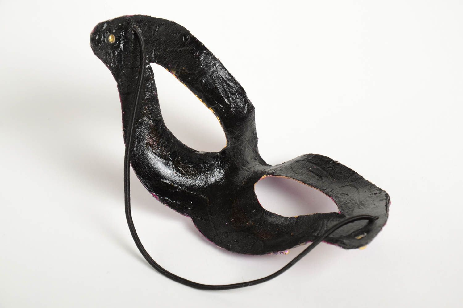 Handgefertigt Maske Karneval Venezianische Maske Accessoire für Frauen lila foto 3