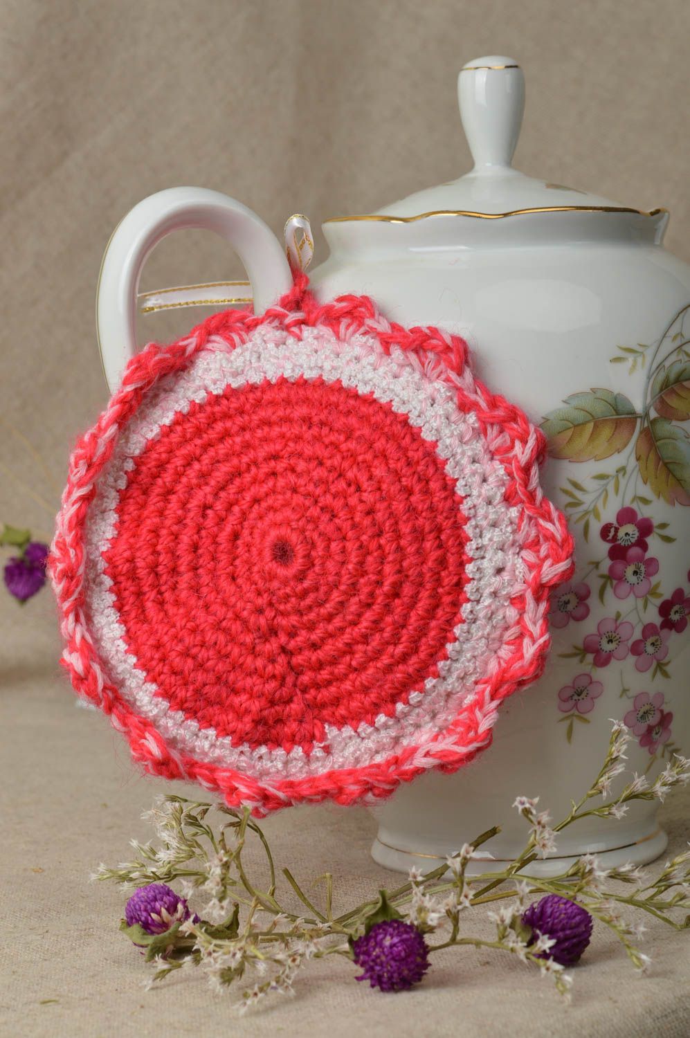 Unusual handmade pot holder crochet ideas homemade potholder home textiles photo 1