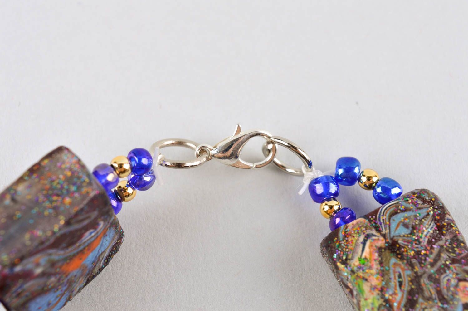 Handmade bracelet polymer clay womens bracelet designer accessories gift for her photo 4