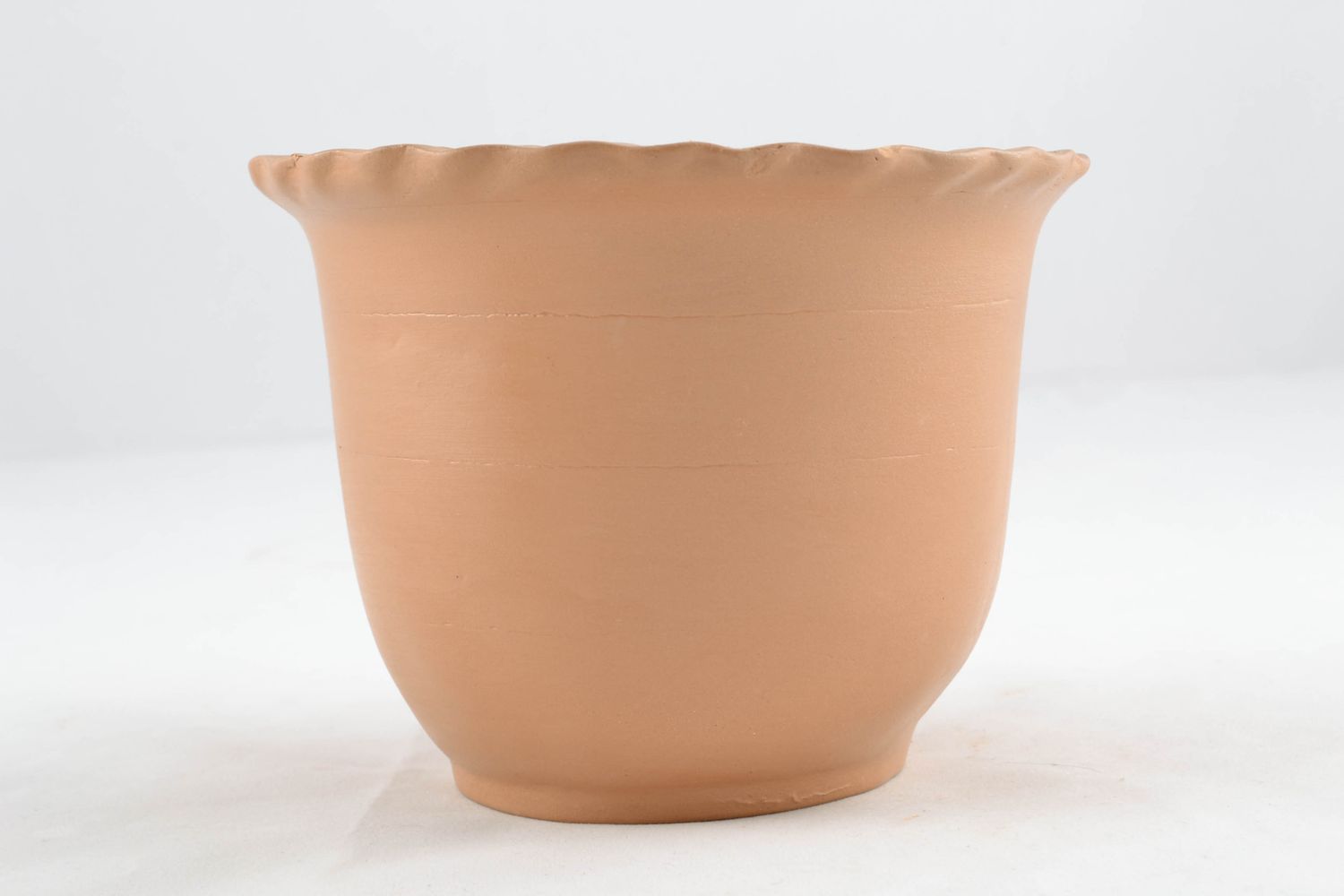 5 inches tall clay terracotta flower pot without tray 1,5  lb photo 2