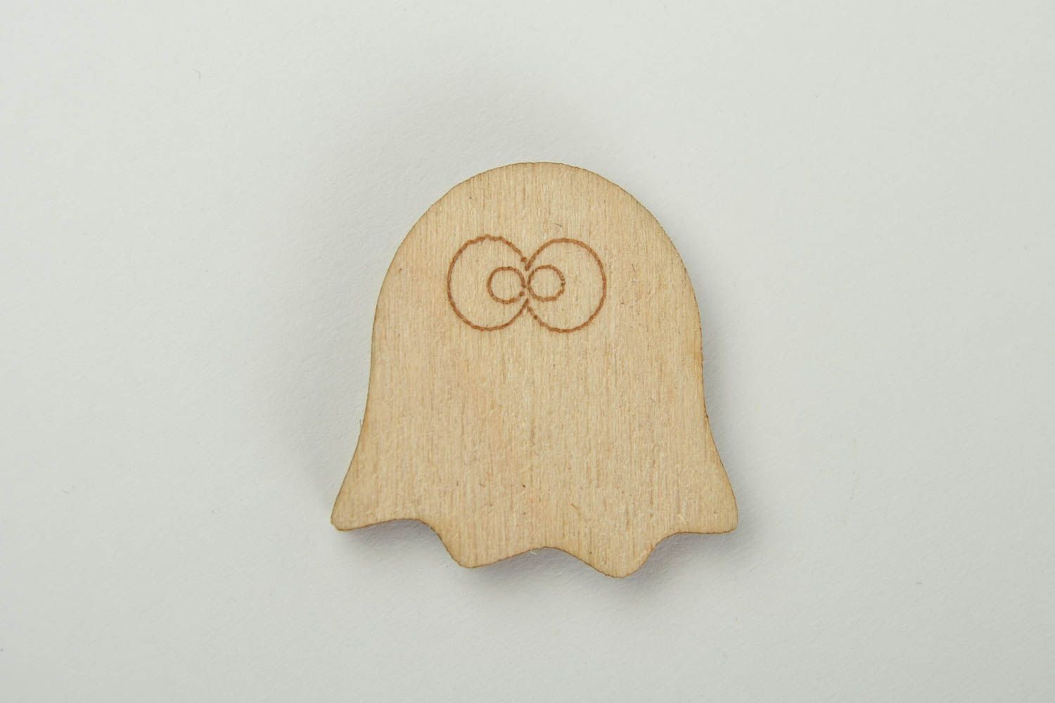 Wooden little ghost blank for DIY projects for toddlers photo 3