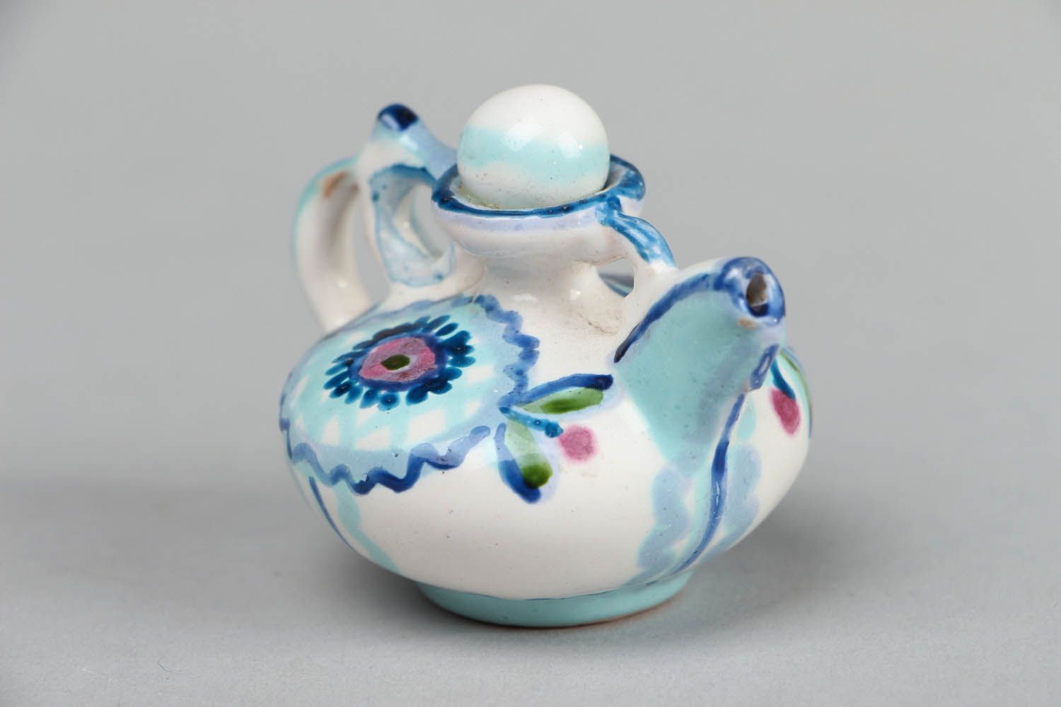 Bule de chá decorativo de cerâmica foto 2