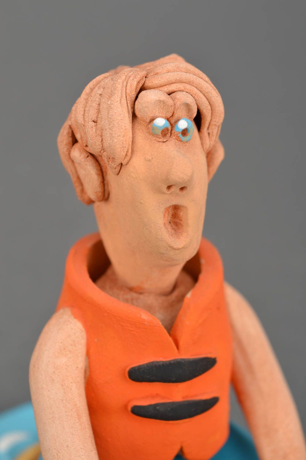 Handmade Figurine Junge mit Jet-Ski foto 3