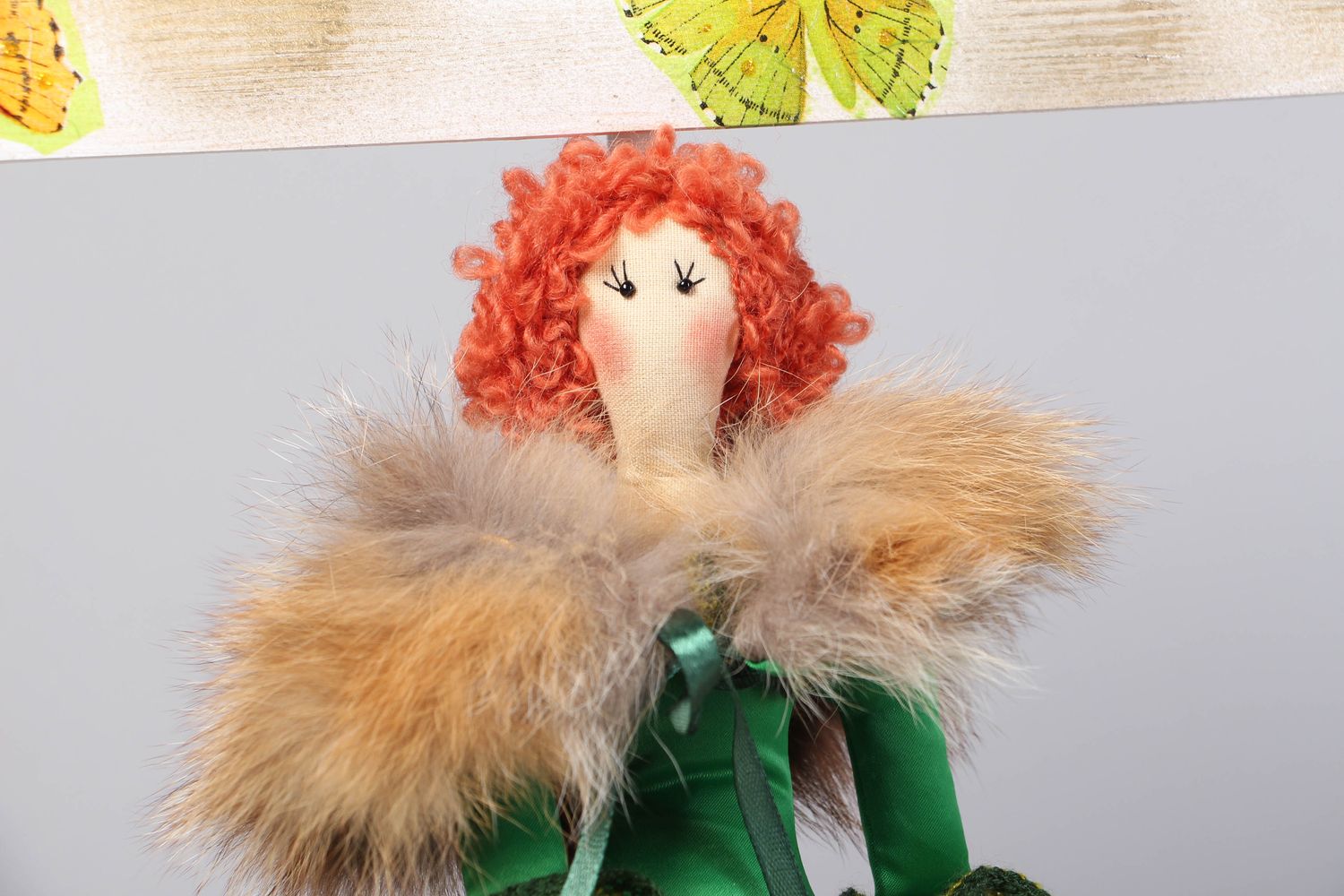 Handmade soft doll with frame photo 2