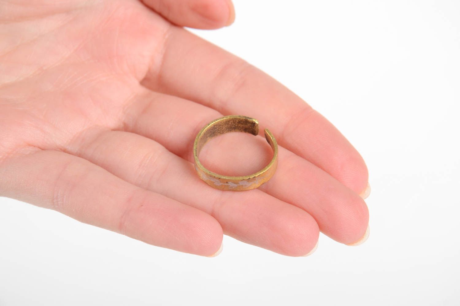 Ring Damen handmade Ring aus Kupfer Geschenk Idee Ring Schmuck ungewöhnlich foto 3