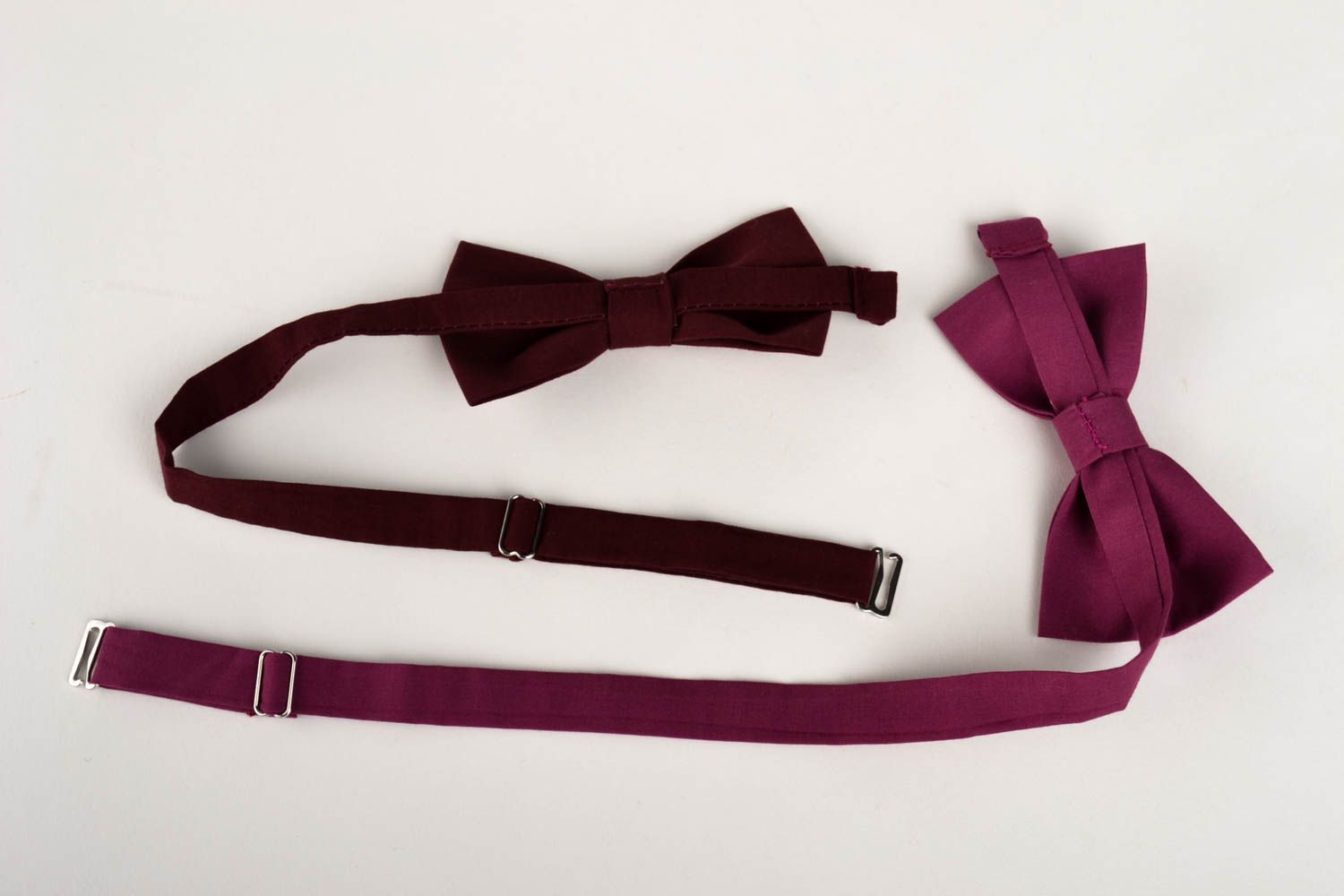 2 pajaritas modernas artesanales corbatas de moño accesorios para hombres foto 2