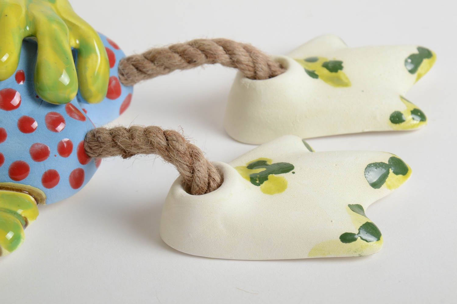 Tirelire grenouille fait main Accessoire design Cadeau enfant céramique original photo 4