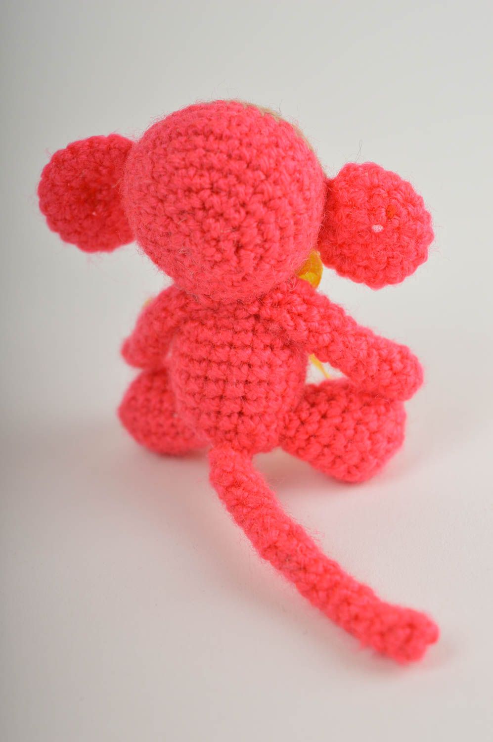 Игрушка крючком ручной работы мягкая игрушка в виде обезьянки детская игрушка фото 3