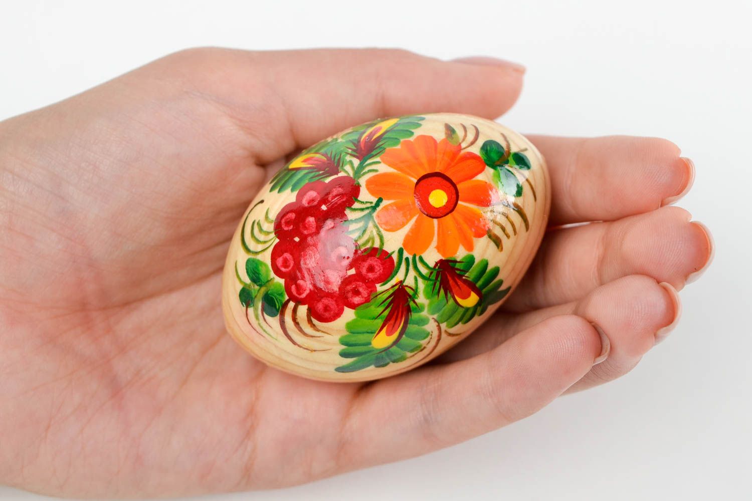 Handmade decorative Easter egg wooden Easter egg gift ideas decorative use only photo 2