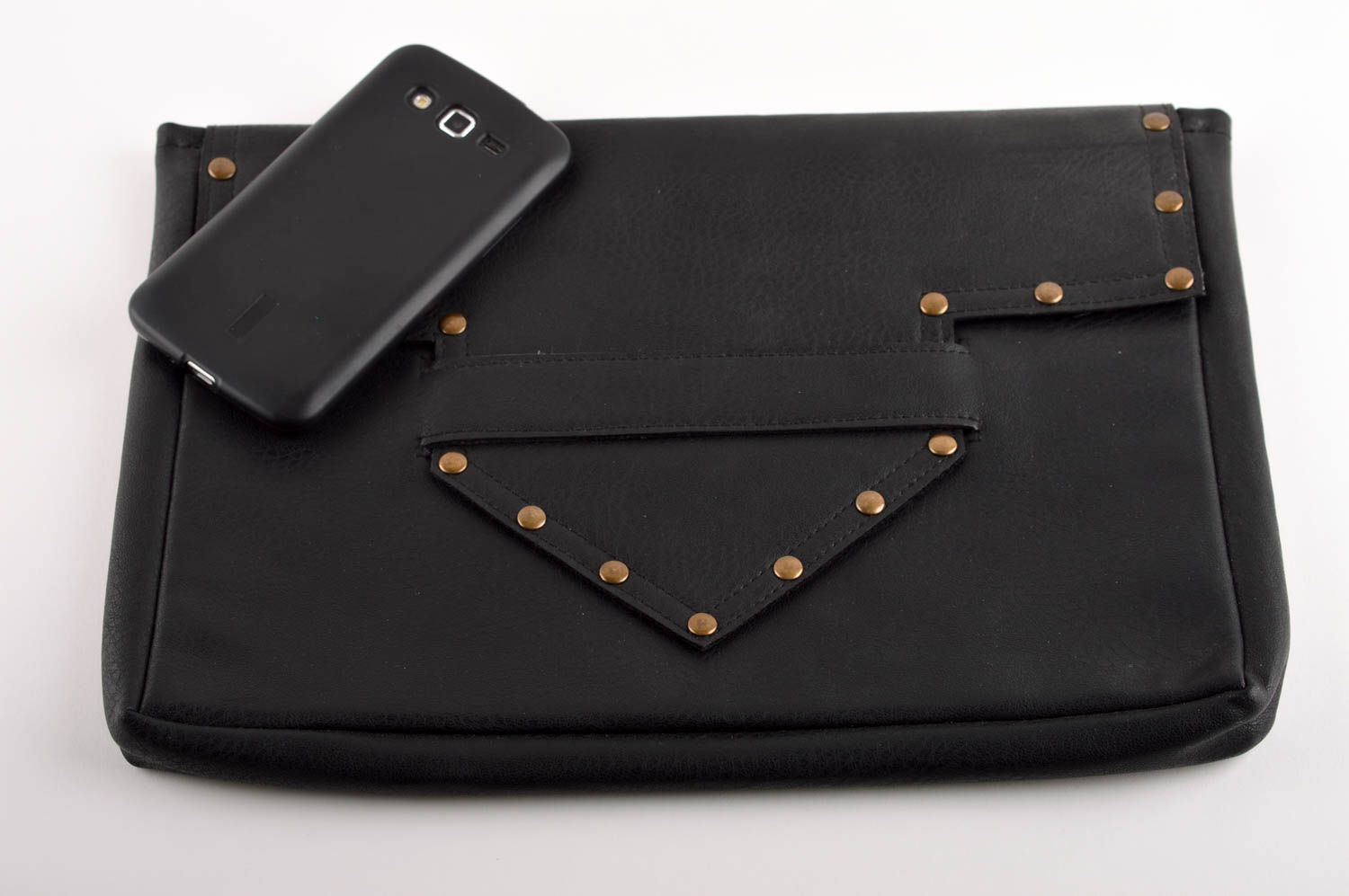 Handmade Designer Tasche schwarze Clutch Tasche ausgefallenes Geschenk  foto 1