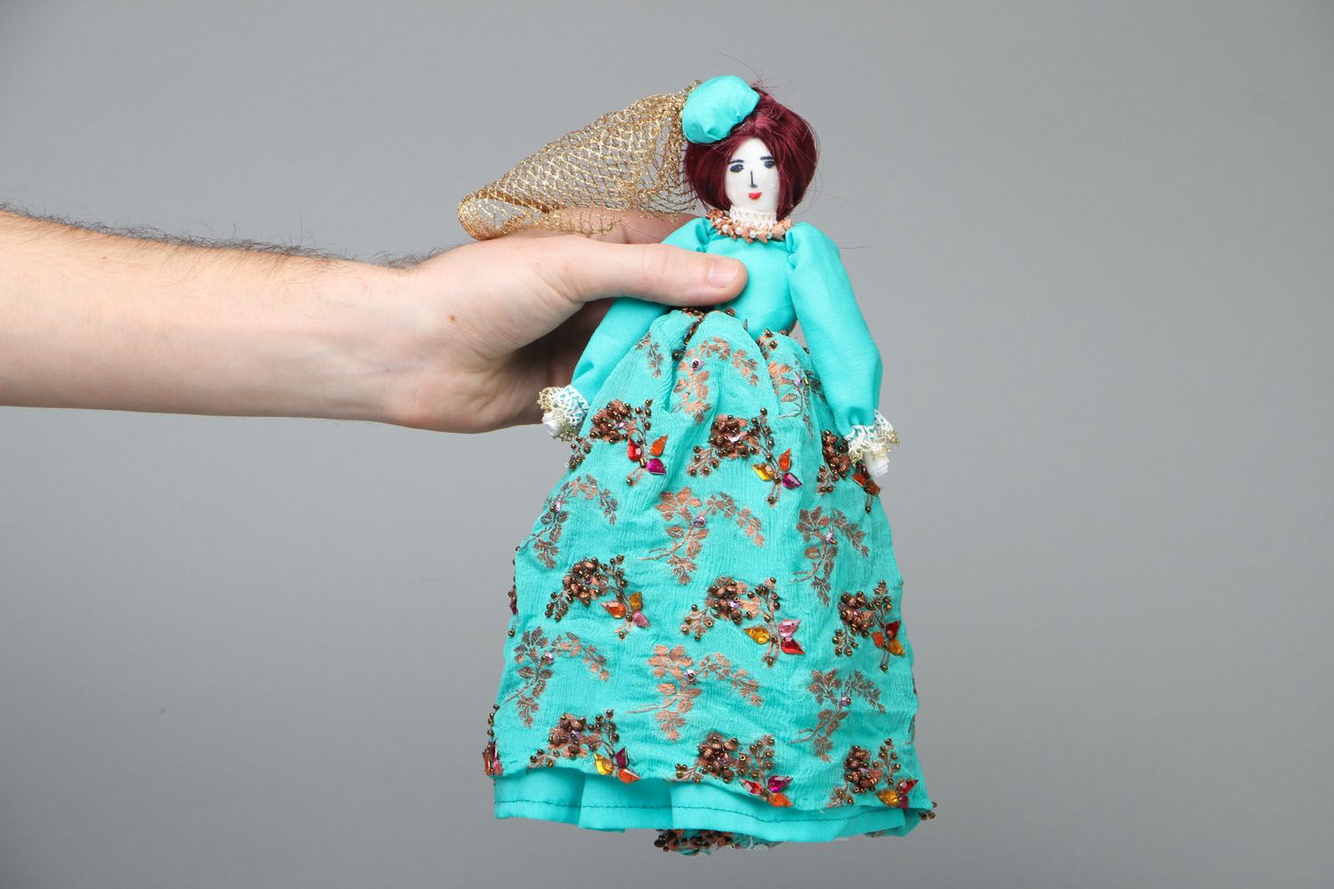 Muñeca de peluche de autor Señorita foto 4