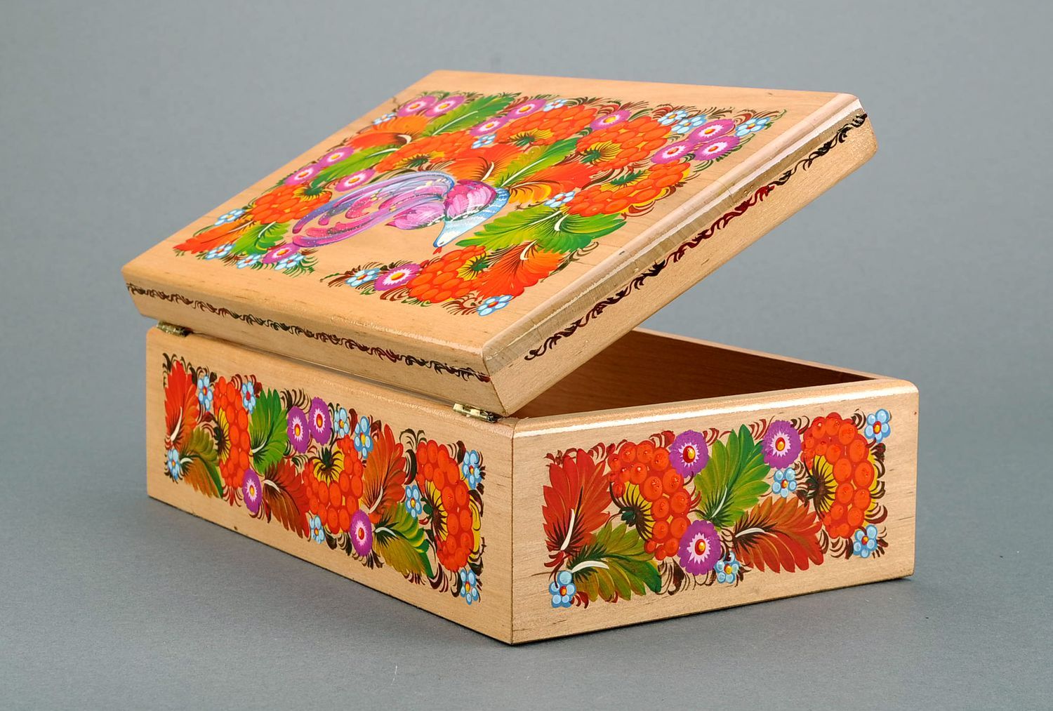 Caja decorativa hecha a mano cofre de madera regalo original para mujeres foto 3